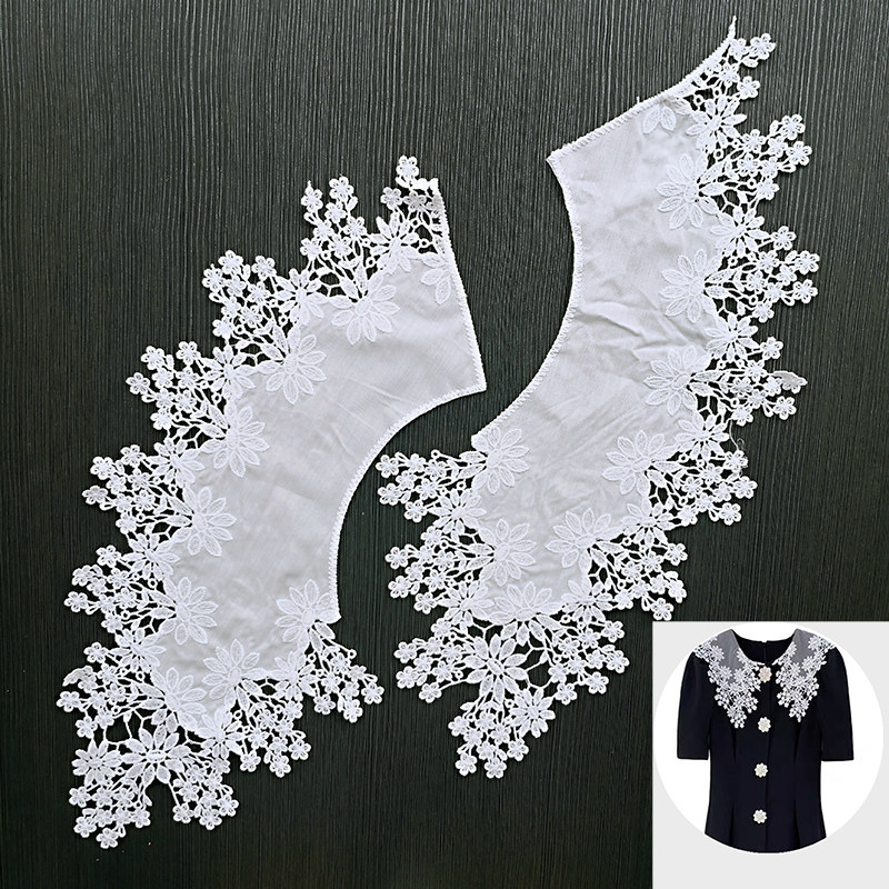 LACE COLLAR NECKLINE LACE FALSE COLLAR DOLL COLLAR COLLAR DECORATION DIY CLOTHING HANDMADE ACCESSORIES WHITE KOREAN VERSION SWEET