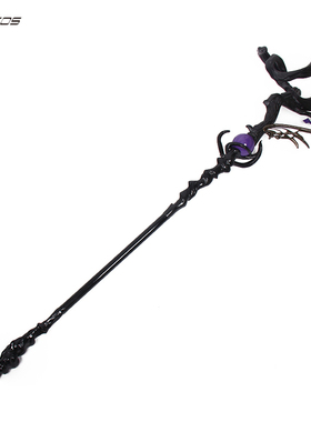 79cos 3D最终幻想FF14雅修特拉黑魔杖cosplay道具服定制武器装备