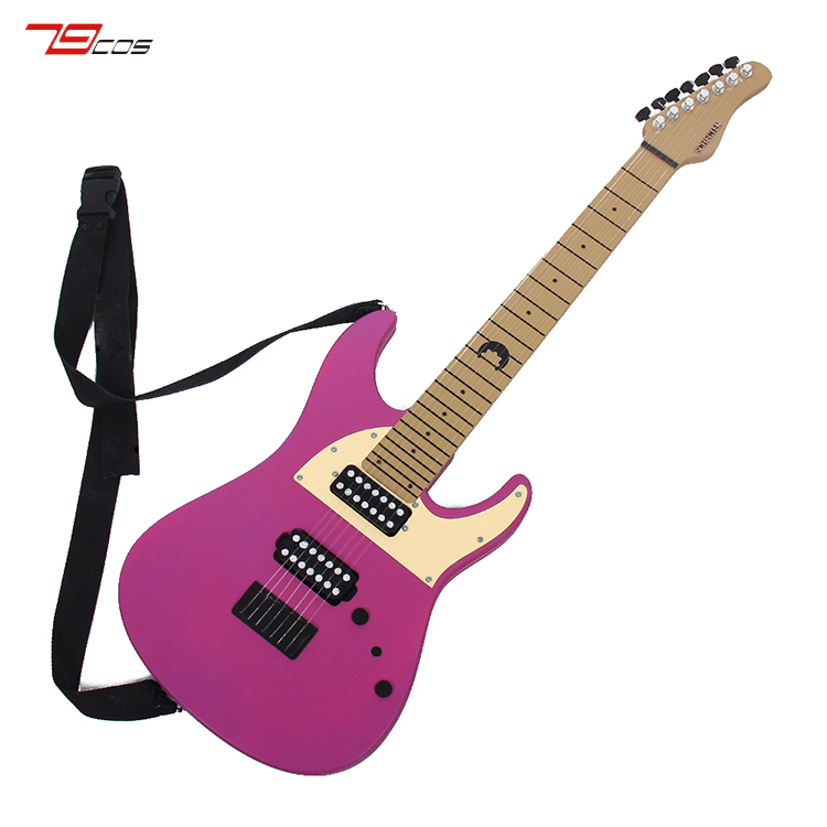 79cosBang Dream 若叶睦吉他cosplay道具服定制武器装备