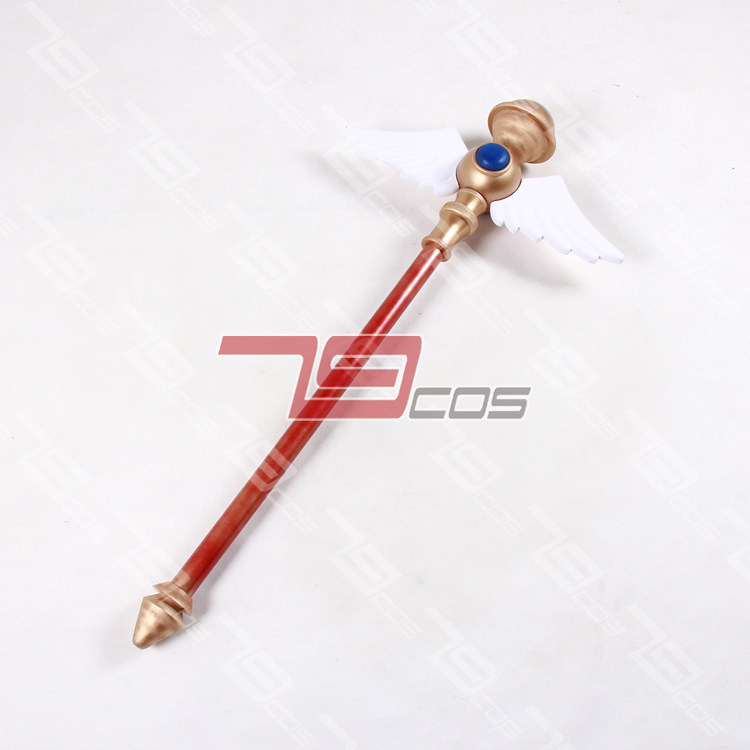 79COS新世纪福音战士凌波丽圣诞装手杖精品动漫COSPLAY道具定做