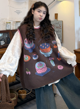 大码女装2026春季胖mm复古圆领刺绣马甲+刺绣衬衫+牛仔阔腿裤套装