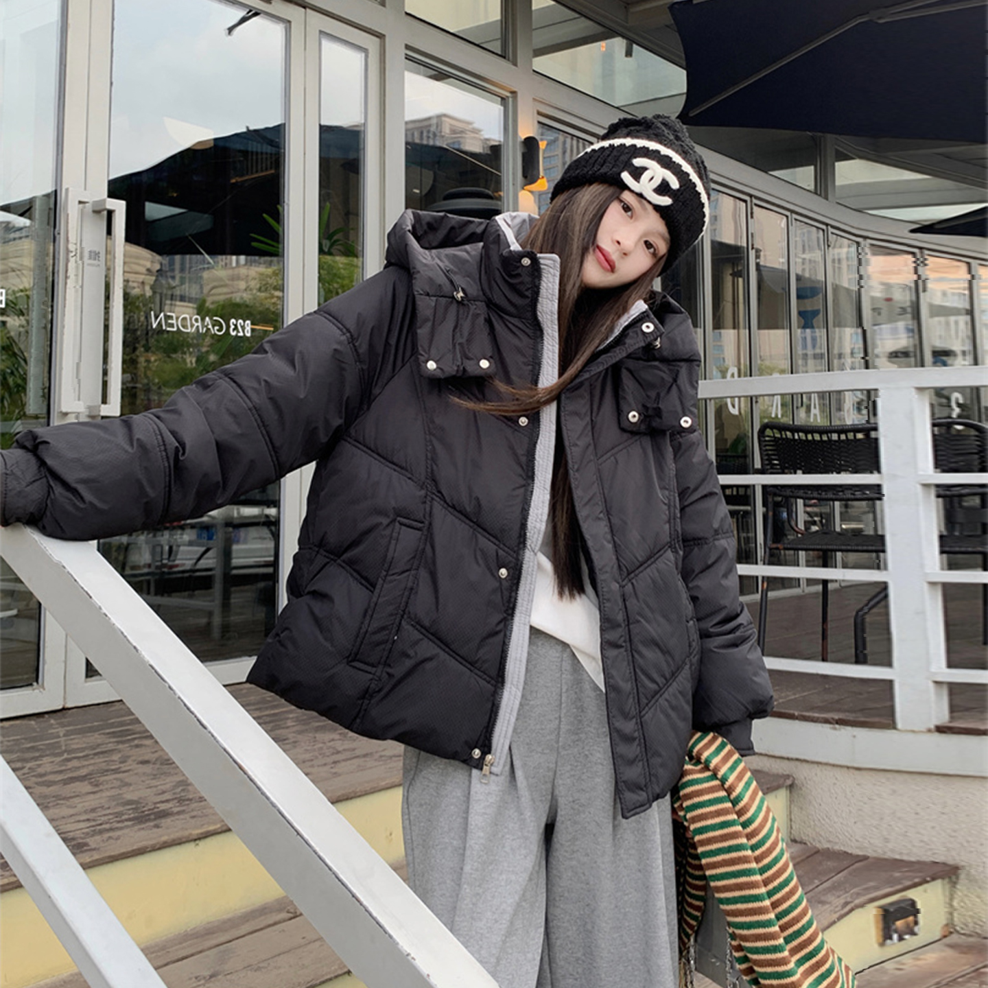大码女装2025新款宽松显瘦棉服