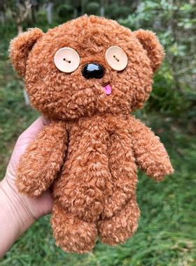 清秀文创 环球影城TIM蒂姆熊毛绒笔袋小熊包卡通玩具出口外贸尾货