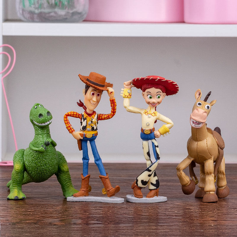 清秀文创 胡迪翠丝红心马抱抱龙rex桌面摆件玩偶玩具总动员人物