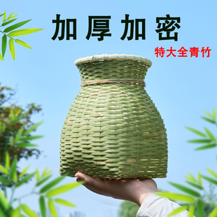 加厚采茶竹篓摘茶叶篓子竹编制品专用采茶叶 篮子儿童小背篓鱼篓