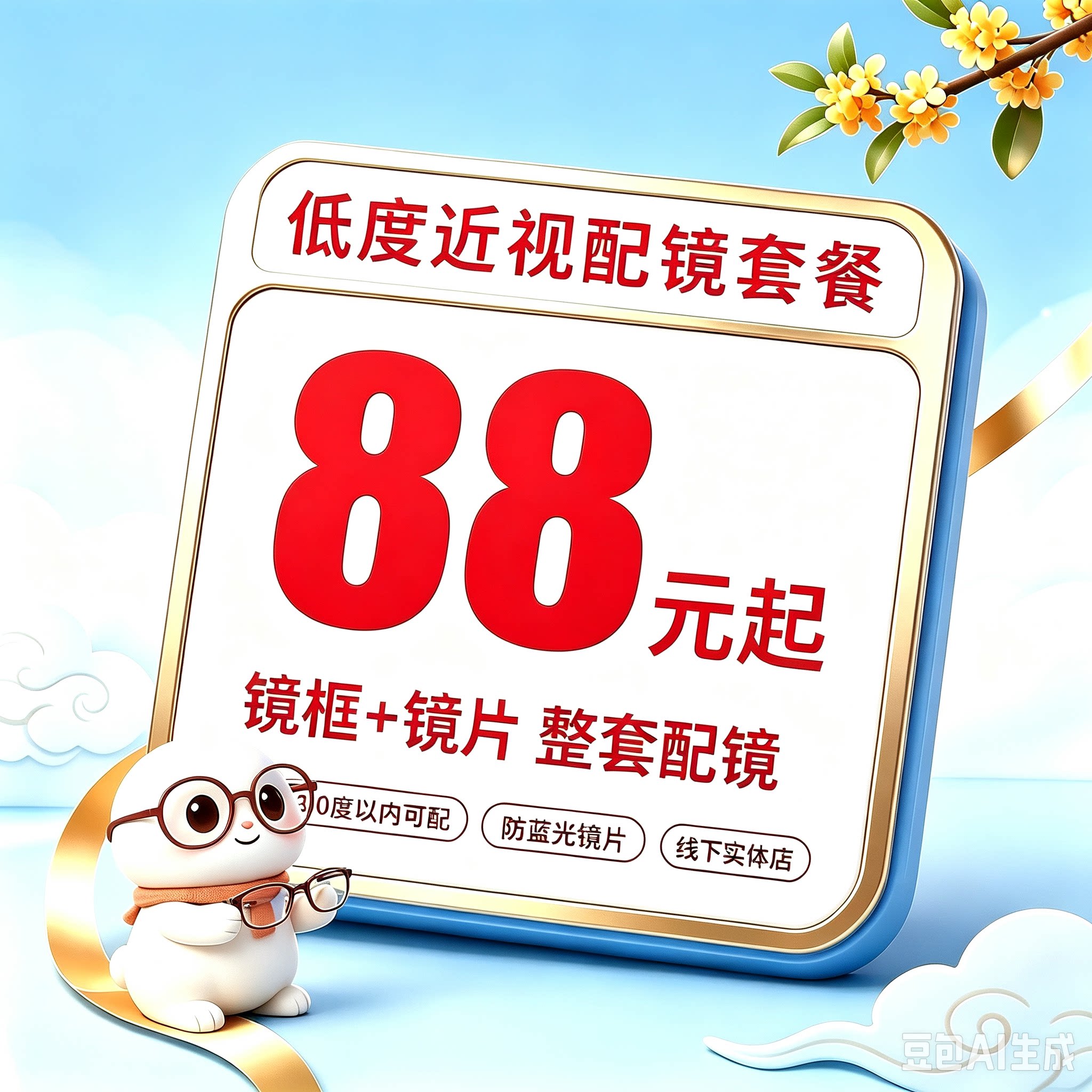 近视配镜树脂防蓝光镜片高度数低度数送镜框定制度数套装学生
