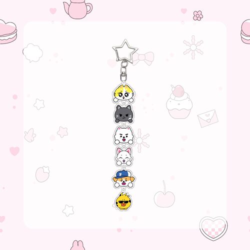 挂饰Stray Kids 新款卡通亚克力玩偶钥匙扣skzoo钥匙挂件 周边同