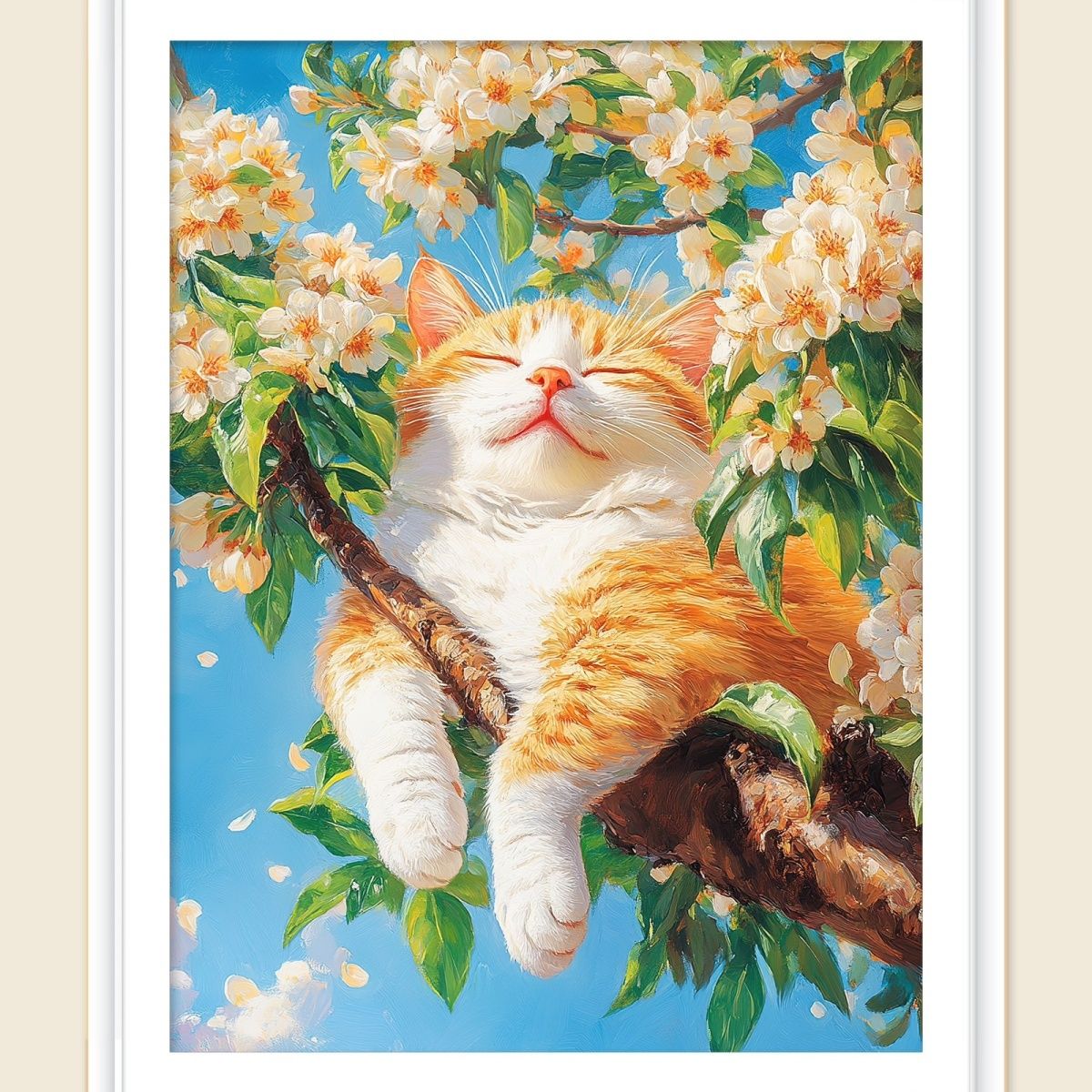 珺禾&梨花猫65*85金丝布44色大格(十字绣套件)