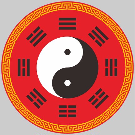 先天太极八卦圆图贴 旺财好运祥瑞 阴阳太极八卦图贴 装饰贴