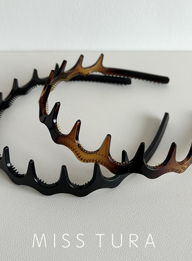 Miss Tura韩国进口带齿洗脸发箍波浪束发头箍