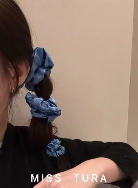 Tura韩国进口真丝发圈女高级感绑头发扎马尾女发圈头绳