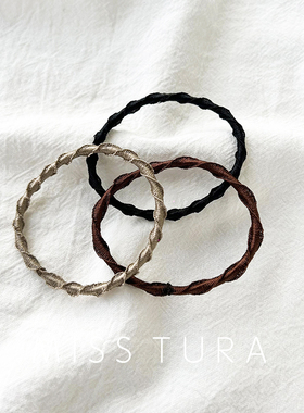 Miss Tura韩国进口基础款螺旋皮筋扎马尾发绳发圈