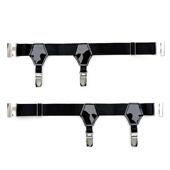 商务装 正装 亮面漆皮袜夹防滑落防脱落吊袜夹子 男士 SOCKKON