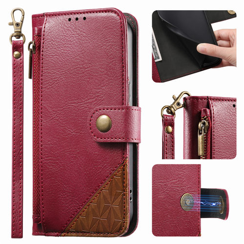 适用MOTO G stylus 钱包式手机壳MOTO EDGE70 fusion 翻盖G67国际防摔皮套MOTO G POWER带卡槽皮夹G保护套