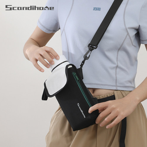 高颜值斜挎水壶包手机水杯一体包