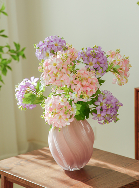 玐玖琦珥仿真花高级感逼真春色绣球假花仿真花束摆设装饰花艺摆件