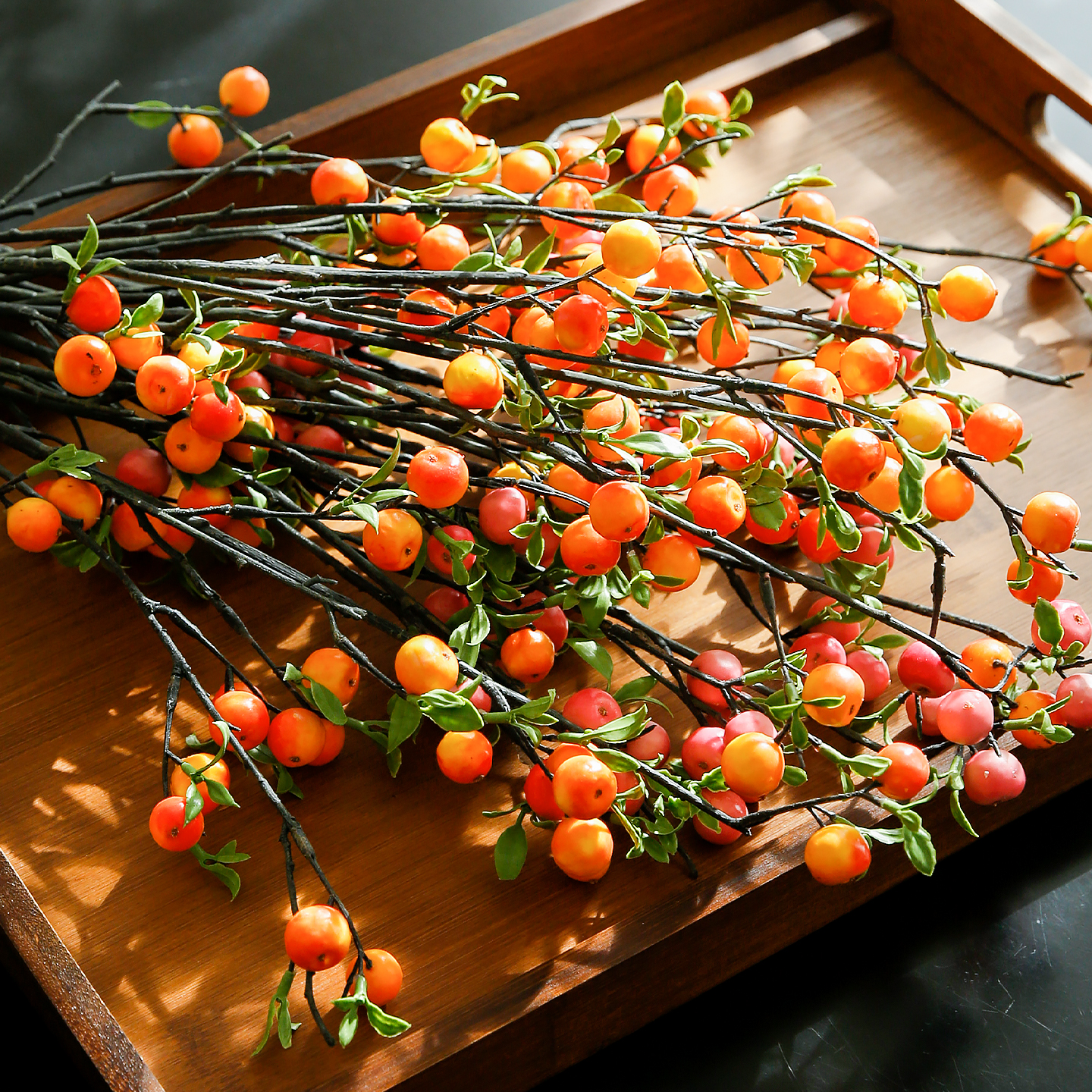 玐玖琦珥 轻奢高端小苹果仿真花仿生花摆件仿真果实假花客厅插花