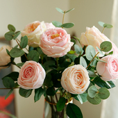 手感保湿 饰花艺仿生花束 玫瑰假花仿真花高级感逼真客厅餐桌摆件装