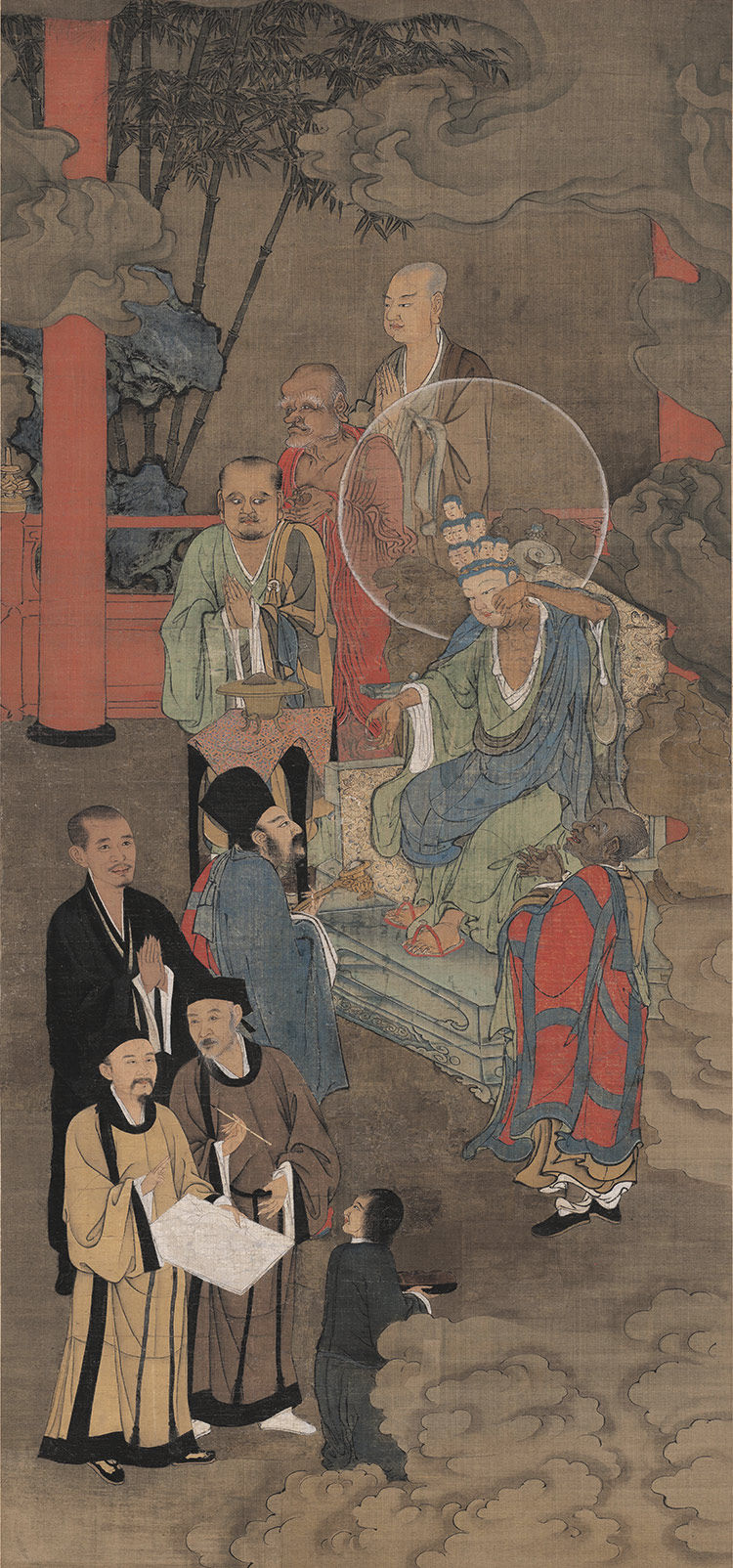 南宋周季常应身观音绢本国画人物佛画真迹复制画仿古画临摹装饰画