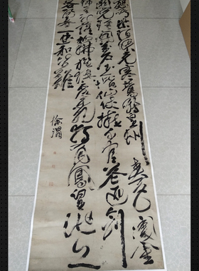 艺术微喷徐渭草书轴高清书法