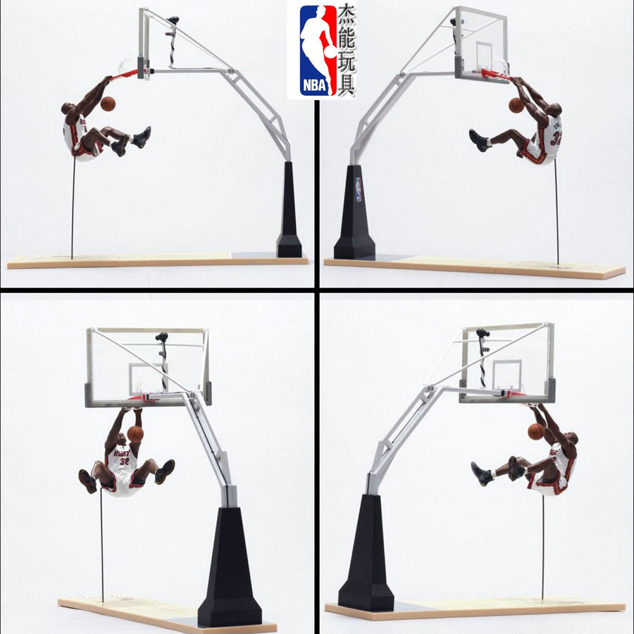 包邮绝版麦克法兰nba湖人队科比詹姆斯篮球架模型投篮筐乔丹配6寸
