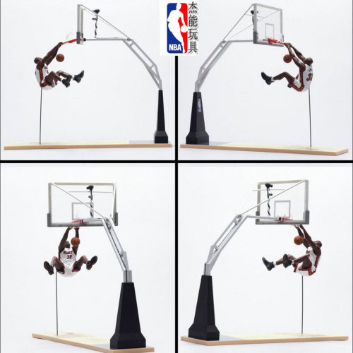 包邮绝版nba湖人队投篮筐6寸模型