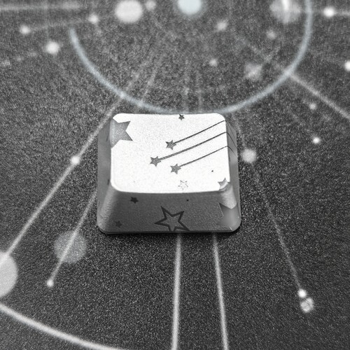 流星雨1.25u机械键盘按键单个图案透光可爱ctrl键帽Alt键十字轴