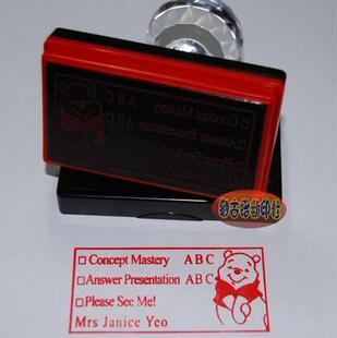 教师印章自出油签名章/英文印章评价英语作文评语老师印章