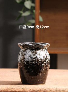 花釉蓝色小号老桩多肉花盆陶瓷特价简约家用阳台陶土粗陶陶盆清仓