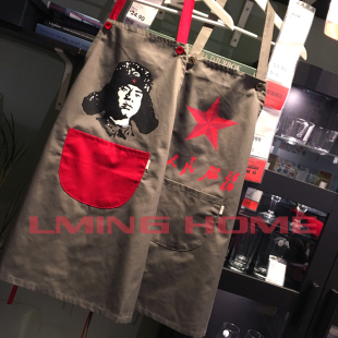 LMINGHOME品牌个性 另类创意围裙餐厅茶室酒店五星雷锋服务员家居