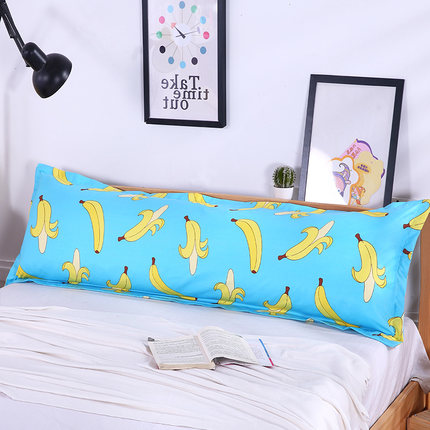 卡沃长枕套双人枕套1.2/1.5/1.8m米情侣婚庆单人枕头套枕芯套