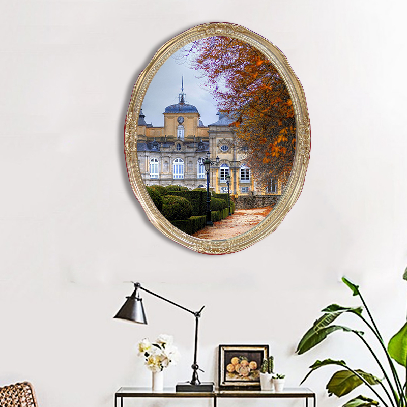 欧式画框植物油画欧式客厅装饰画组合相框沙发背景墙挂画框图片