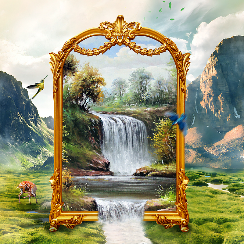 画框装饰框悦豪镜框美式法式画框