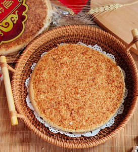 崇阳通发大麻饼桂花茶油饼老式芝麻月饼中秋送礼80后儿时零食包邮