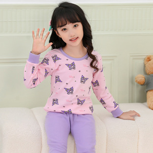 春秋季 男宝宝家居服 儿童睡衣纯棉女童美乐蒂库洛米小兔子秋衣秋裤