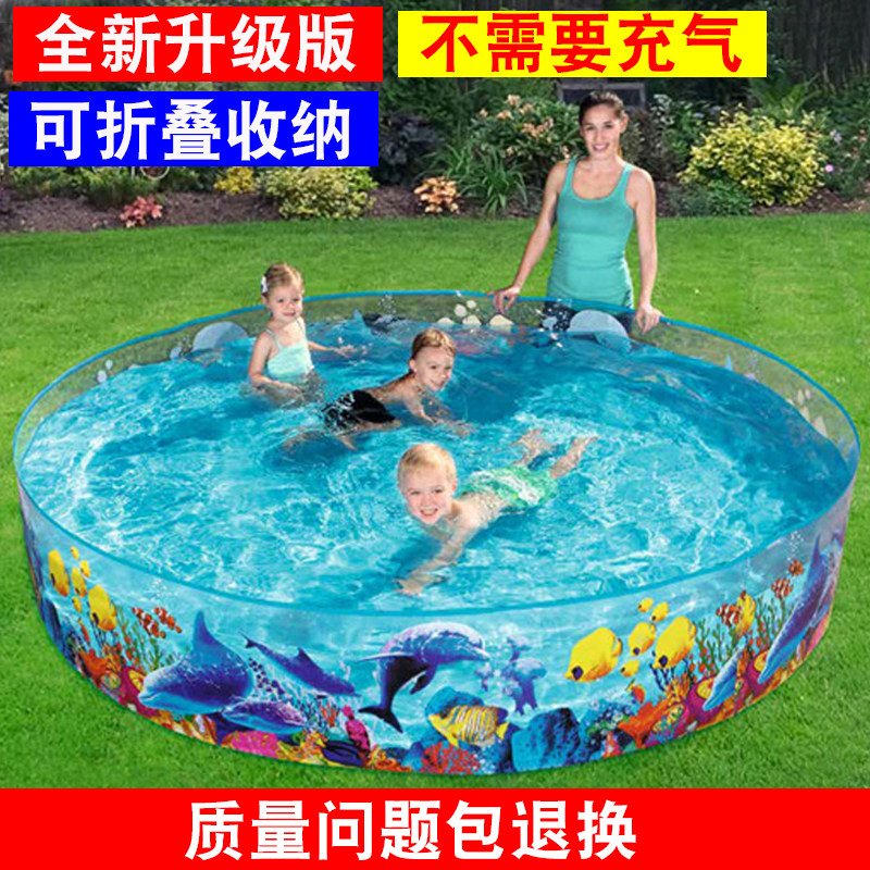 宠物狗狗洗澡盆大型可折叠儿童游泳池成人超大家用睡莲钓鱼养鱼池