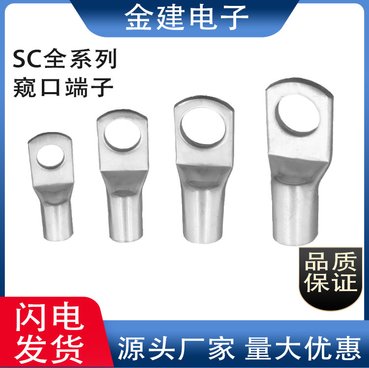 金建SC16-6/8/10窥口接线端子SC接线端紫铜端子 铜鼻接线端子包邮