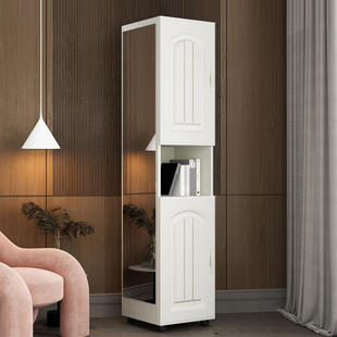 穿衣镜全身落地镜柜家用卧室衣柜镜子储物收纳柜试衣镜挂衣架一体