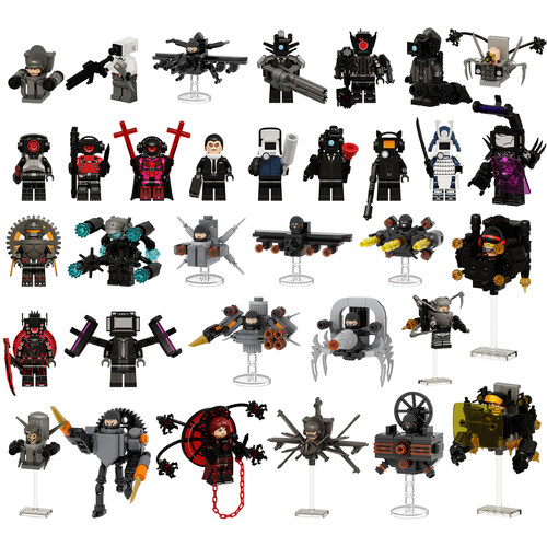 中国积木马桶人监控人系列摄像人