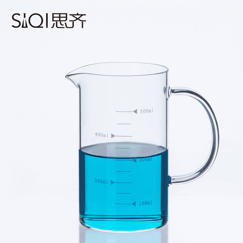 500ml1000ml规格玻璃烧杯把手