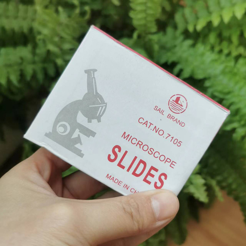生物载玻片彩色徒手磨砂实验耗材图片