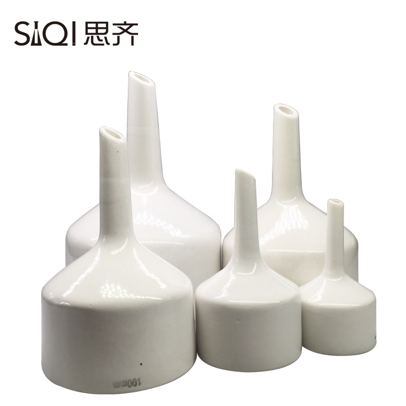 漏斗 60/80/100/120/150 陶瓷漏斗 多孔抽滤瓶套塞化学瓷漏斗buchner