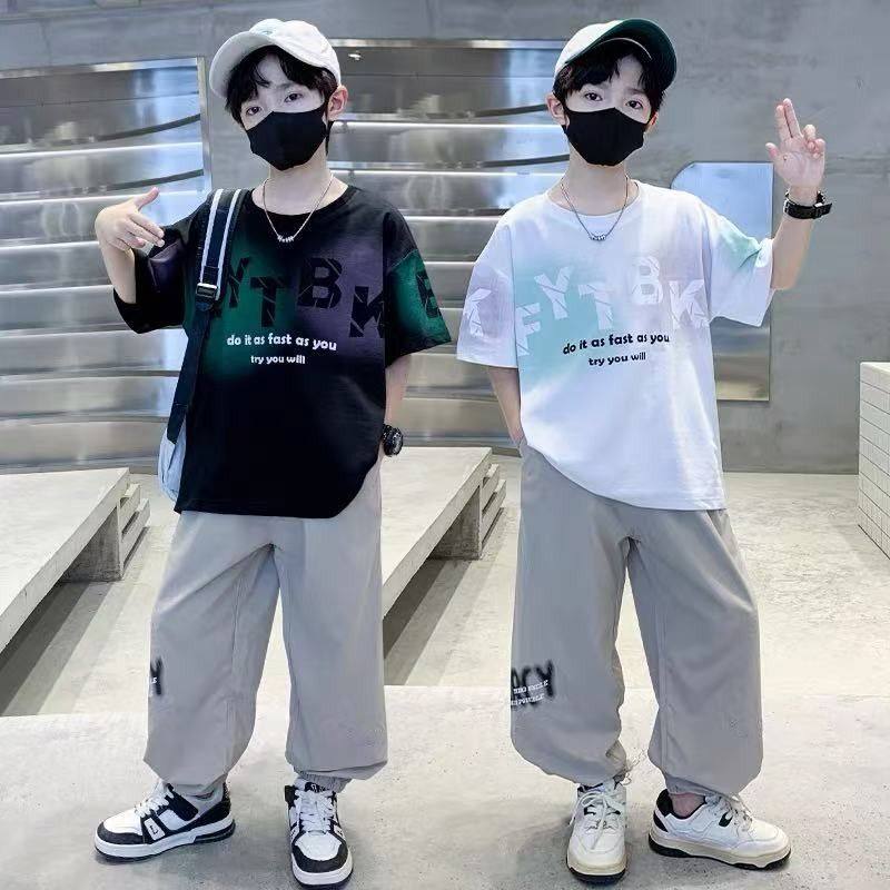 男童夏季短袖套装儿童夏装帅气上衣中大童夏款潮流T恤新款两件套,童装/婴儿装/亲子装,T恤,淘宝优惠券,粉丝福利购,淘宝优惠卷