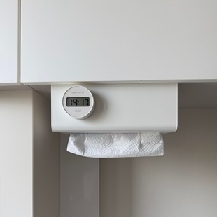 厨房收纳纸巾挂架铁艺置物架倒挂抽纸盒免打孔抽纸收纳架柜门悬挂