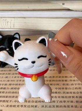 招财猫摆件轻奢客厅电视柜酒柜