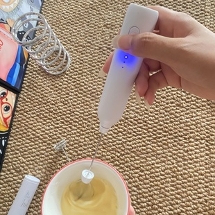 电动打奶泡器咖啡打泡器手持无线打发器家用迷你奶泡机牛奶搅拌器