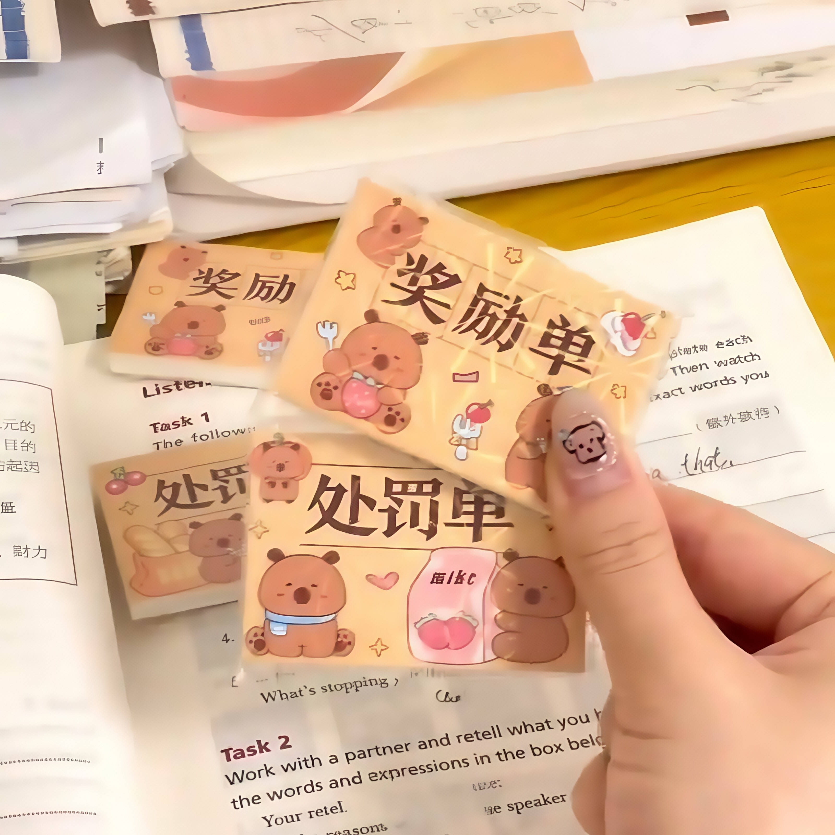 卡皮巴拉整蛊处罚单奖励单便携