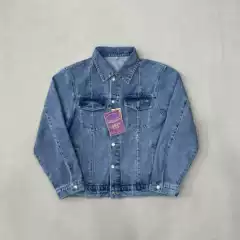 Sailboat Heavy-Duty Washed Denim Jacket for Men and Women, Couple Style, European and American Street Style, Drill Yellow Cotton Jacket, Diamond Pattern Cotton Coat