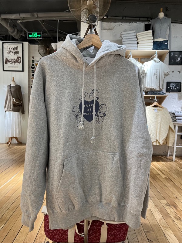 BM天使印花卫衣宽松欧美复古