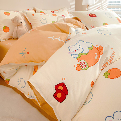 纯棉100%全棉被套单件学生宿舍150x200x230被罩220x240cm单人被单